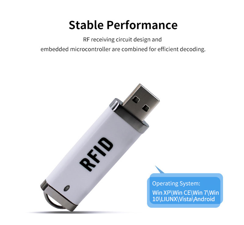 USB 形狀 RFID 迷你讀卡機 4