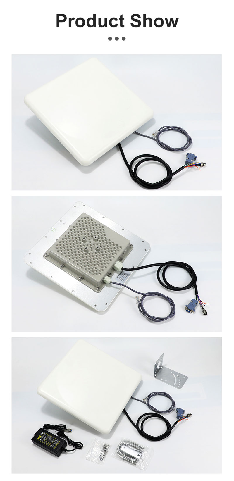 UHF RFID 長距離R2000 圓極晶片讀板取器12