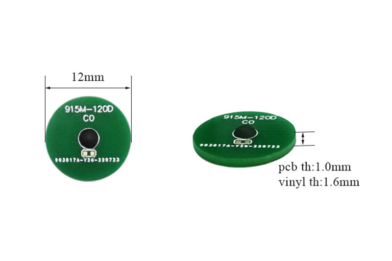 12mm耐高溫UHF標籤協定PCB材質RFRFID ISO/IEC18000-6